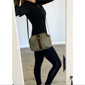 Gucci GG Crossbody Vintage Guccissmo Leather bag